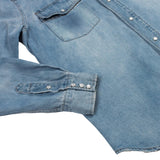 Wyatt Pearl Snap Denim Shirt | Vintage Denim | Sendero Provisions Co