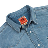 Wyatt Pearl Snap Denim Shirt | Vintage Denim | Sendero Provisions Co