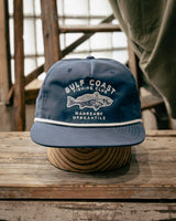 256 Richardson Hat | Embroidered Fishing Club | Indigo and White | Manready Mercantile