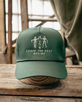Embroidered Trucker Hat  | Leave The Rest Behind | Manready Mercantile