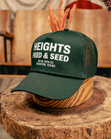 Printed Trucker Hat  | Heights Feed & Seed | Manready Mercantile