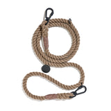 Rope Dog Leash | Matte Black + Natural | M | Found My Animal