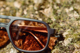Glacier Sunglasses | Matte Black: HD Plus Polarized Amber |Smokey Bear x CAMP