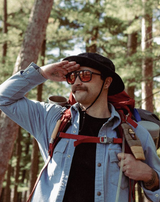 Glacier Sunglasses | Matte Black: HD Plus Polarized Amber |Smokey Bear x CAMP