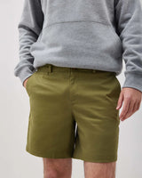 Stretch Twill Short | Olive Army | Richer Poorer