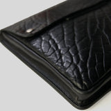 Shrunken Bison & Horween Hard Case | Black | Coronado Leather