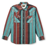 Amarillo L/S Shirt | Turquoise Stripe | Seager Co.