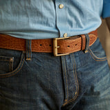 Sedona Bison Belt #100 | Walnut | Coronado Leather