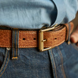Sedona Bison Belt #100 | Walnut | Coronado Leather