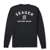 Branded L/S Tee | Black | Seager Co.