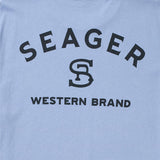 Branded Tee | Faded Denim | Seager Co.