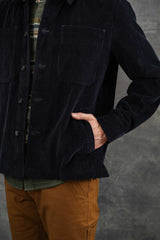 Banks Shirt Jacket | Midnight Blue Corduroyl | Bridge & Burn