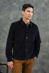 Banks Shirt Jacket | Midnight Blue Corduroyl | Bridge & Burn