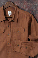 Bedford Shirt | Terracotta Melange | Bridge & Burn