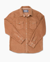 Corduroy Western Shirt | Saddle Brown | Ace Rivington