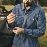 Dust Up Denim Snapshirt | Merle Stripe | Howler Bros