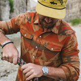 Sheridan Flannel | Mitla Motifs: Terracotta | Howler Bros