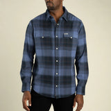 Durango Flannel Pearlsnap Shirt | Woodrow Plaid : Midnight | Sendero Provisions Co
