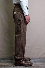 Ortega Pant | Brown Herringbone Dobby | Freenote Cloth