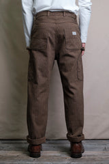 Ortega Pant | Brown Herringbone Dobby | Freenote Cloth