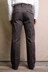 Duster Pant | Brown Stripe | Freenote Cloth