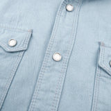 Modern Western L/S Shirt | Clear Blue | Freenote Cloth