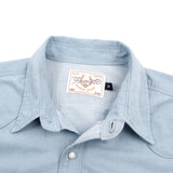 Modern Western L/S Shirt | Clear Blue | Freenote Cloth