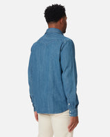 Mid Weight Western Denim Shirt | Medium Wash | Ace Rivington