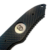 Hoffner Folding Snap Knife | Damascus Blade / Carbon Fiber Grip | Hoffner Knives