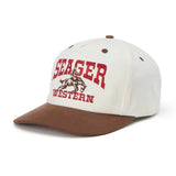 Rodeo Snapback | Cream & Brown | Seager Co.