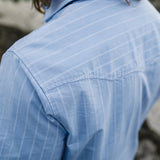 Crosscut Deluxe Shortsleeve Shirt | Surfbird : Sky Oxford Dobby | Howler Bros
