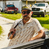 Open Country Tech Shirt | Grampa's Curtains : Natural | Howler Bros