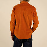 Wyatt Pearl Snap Corduroy Shirt | Burnt Orange | Sendero Provisions Co