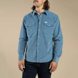 Wyatt Pearl Snap Corduroy Shirt | Sky Blue | Sendero Provisions Co