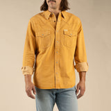 Wyatt Pearl Snap Denim Shirt | Faded Gold | Sendero Provisions Co