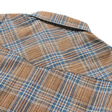 Sawtoof S/S Shirt | Faded Navy Plaid | Seager Co.