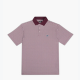 The Diamond Plated Polo | Maroon | Breezy Golf
