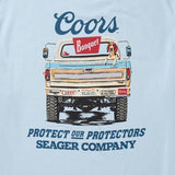 Bumper Tee | Blue | Seager Co. x Coors Banquet