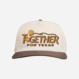 Together For Texas Hat | White + Brown | Sendero Provisions Co.