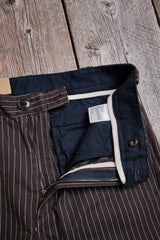 Duster Pant | Brown Stripe | Freenote Cloth