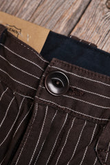 Duster Pant | Brown Stripe | Freenote Cloth