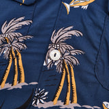 Dean Double Pocket Shirt Flying Fish | Navy | Freenote Cloth