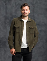 Corduroy Western Shirt | Hunter Green | Ace Rivington