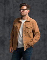 Corduroy Western Shirt | Saddle Brown | Ace Rivington