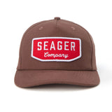 Wilson Snapback | Red & Brown | Seager Co.