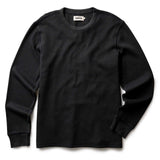 The Organic Cotton Waffle Crew | Faded Black Waffle | Taylor Stitch