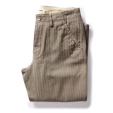 The Morse Pant | Smoked Olive Herringbone | Taylor Stitch