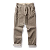 The Morse Pant | Smoked Olive Herringbone | Taylor Stitch