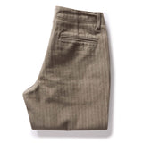 The Morse Pant | Smoked Olive Herringbone | Taylor Stitch