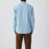 Reagan Pearl Snap | Light Wash Indigo | Seager Co.